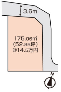 岡山市北区中撫川　土地　767.775万円　大建地所NX